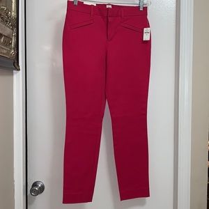 Great Deal Gap  Hot Pink and Royal Blue Stretch Ankle Pants